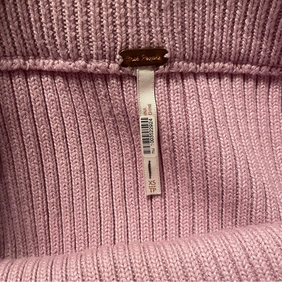 Free People Pink Mauve Knit Skirt A-Line size XS Stretch - Picture 2 of 3